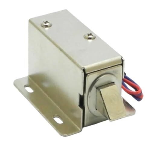 ONGCPQPEO 1 STÜCK Elektromagnet-Solenoidschloss DC 12 V 24 V Push-Pull-Action-Baugruppe for elektrisches Türschloss/kleines elektrisches Einsteckschloss for Schubladen(12V) von ONGCPQPEO