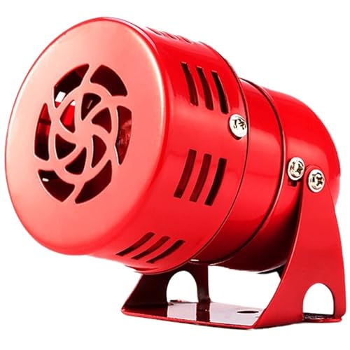 ONGCPQPEO MS-190 AC 220 V 110 V DC 12 V 24 V 110 dB Mini-Motor aus Metall Sirene Industriealarm Sound Elektrischer Schutz gegen Diebstahl Alarmanlage im Bergbau (AC110V) von ONGCPQPEO