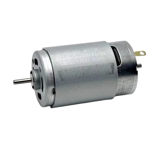 ONGCPQPEO Motor 390 DC mit Doppelwelle RP390-ST 20143 für Staubsauger, Kehrmotor mit großen Kohlebürsten 6 V ~ 24 V von ONGCPQPEO