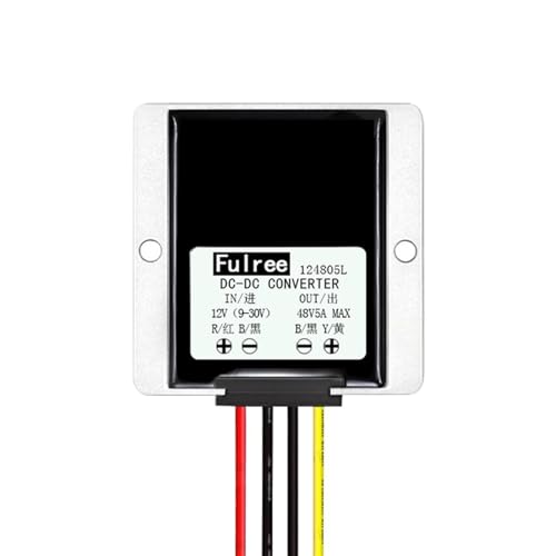 ONGCPQPEO Wasserdichter DC 12V 24V auf DC 48V 1A 3A 5A Step-Up-Konverter 12 24 Volt auf 48 Volt Boost-Spannungsregler-Leistungsmodul(DC 12V 24V (9-30V),DC 48V 1A 48W Max) von ONGCPQPEO