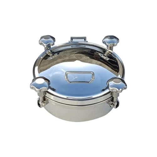 Runder Druckschachtdeckel aus Edelstahl 304 for Gärtank mit Edelstahl-Griffrad(DN350) von ONGCPQPEO