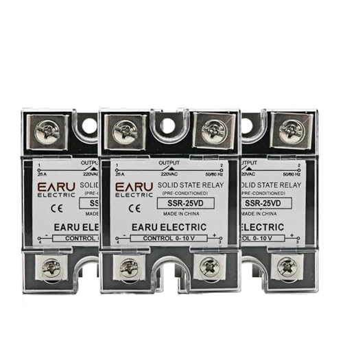 SSR-10VD SSR-40VD SSR 25A 80A 100A einphasiges Solid-State-Relais Modul Spannungsregler Eingang 0-10V Ausgang 220VAC Heizkörper (80A) von ONGCPQPEO