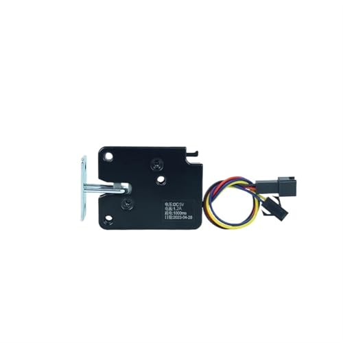 XG07E Mini Elektronisches Türschloss aus Titanmetalldraht, DC3V5V12V24V kleines elektronisches Schloss für Schrank (DC5V1.2A) von ONGCPQPEO