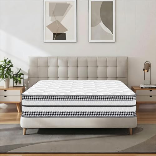 Matratze 90x200 cm, 7-Zonen Federkernmatratze, Oeko-TEX Zertifiziert, Hypoallergen, Antibakteriell, Orthopädische Taschenfederkernmatratz mit Komfortschaum für Kinder und Erwachsene, Höhe 23 cm von ONGIDAY