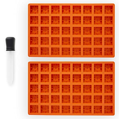 ONGROK Gummi-Formen aus Silikon, 4 ml, mit Pipette, in Hälften oder Viertel geschnitten, Gießformen perfekt für Süßigkeiten und Pralinen ONGROK Gummi-Formen aus Silikon, 4 ml, mit Pipette, in Hälften oder Viertel geschnitten, Gießformen perfekt für Süßigkeiten und Pralinen von ONGROK