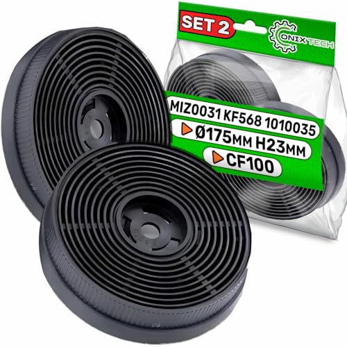 2 Stück Dunstabzugshaube Filter Ø 175 mm Typ CF100 mit Original Code 00743169 00796390 DHZ5276 Z5138X1 LZ52751 für Exquisit für Respekta für Bomann - Garantie 5 Jahre - ONIX TECH 2 Stück Dunstabzugshaube Filter Ø 175 mm Typ CF100 mit Original Code 00743169 00796390 DHZ5276 Z5138X1 LZ52751 für Exquisit für Respekta für Bomann - Garantie 5 Jahre - ONIX TECH von ONIX TECH