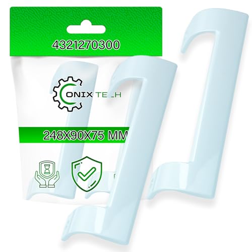 2 Stück Kühlschrankgriffe 248x90x75 mm mit Original Code 4321270300 für Arcelik für Beko - Garantie 5 Jahre - ONIX TECH von ONIX TECH
