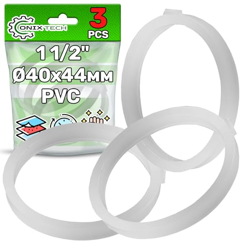 3 Stück Siphon-Dichtungen, Ø 40 x 44 mm, für Siphon-Waschbecken, 1 1/2 Zoll, aus PVC. ONIX TECH 3 Stück Siphon-Dichtungen, Ø 40 x 44 mm, für Siphon-Waschbecken, 1 1/2 Zoll, aus PVC. ONIX TECH von ONIX TECH