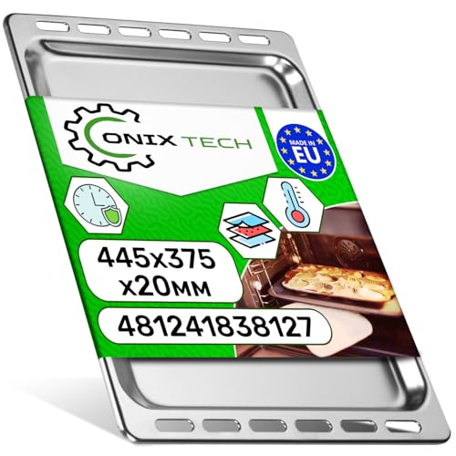 Backblech aus Aluminium für Backofen mit dem Originalcode 481241838127 für Whirlpool C00344533 für Indesit - MADE IN EU - Garantie 5 Jahre - ONIX TECH von ONIX TECH