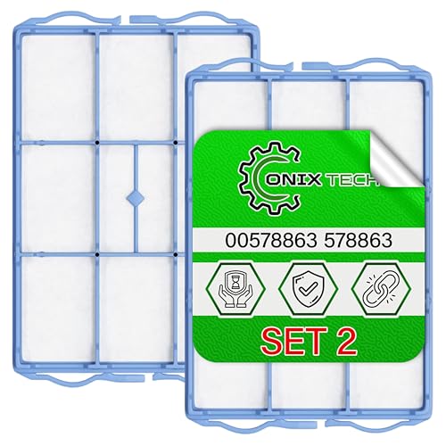 Filter für Motor Staubsauger 2 Stück 153 x 105 x 14 mm mit dem Originalcode 00578863 578863 VZ01MSF für Bosch für Siemens VS BBS BGL BSA BSB BSC BSD BSF BSG - ONIX TECH von ONIX TECH
