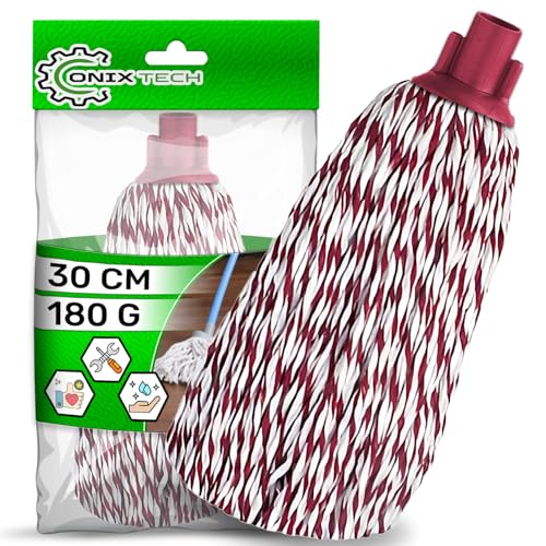 Mikrofaser Wischmopp Kopf 60% PES 40% COR 30 cm 180 g Fuchsia Weiß - Onix TECH von ONIX TECH