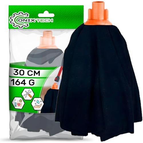 Mikrofaser Wischmopp Streifen 30 cm 164 g Schwarz - Onix TECH von ONIX TECH