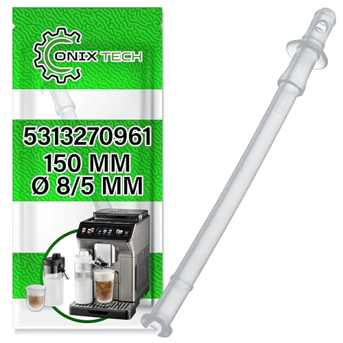 Milchschlauch für Kaffeevollautomat 150 mm Ø 8/5 mm mit Original Code 5313270961 für DeLonghi - Garantie 5 Jahre - ONIX TECH Milchschlauch für Kaffeevollautomat 150 mm Ø 8/5 mm mit Original Code 5313270961 für DeLonghi - Garantie 5 Jahre - ONIX TECH von ONIX TECH