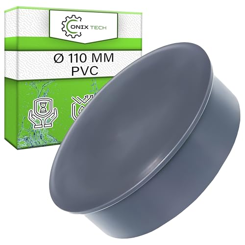 Muffenstopfen mit Durchmesser Ø 110 mm aus PVC Stopfen ist so Konzipiert DASS sie das Abwasserrohre Abdeckt - Garantie 5 Jahre - ONIX TECH von ONIX TECH