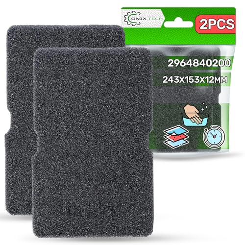 Schwammfilter für Trockner in der Größe 243 x 153 x 12 mm - Satz mit 2 Stück - Originalcode 782372445 782372152 für Smeg 2964840100 2964840200 für Beko für Arcelik - ONIX TECH von ONIX TECH