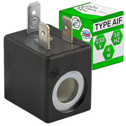 Spule Typ AIF für Magnetventil 230V 50Hz mit Lochdurchmesser Ø 10 mm und Abmessungen 29x22x27 mm - ONIX TECH von ONIX TECH