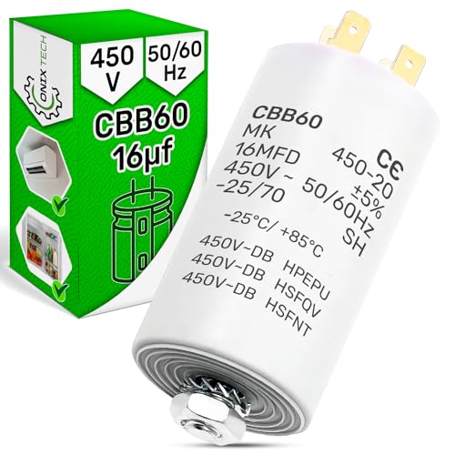 Kondensator 16µf CBB60 Nennspannung 450V Anlaufkondensator - ONIX TECH Kondensator 16µf CBB60 Nennspannung 450V Anlaufkondensator - ONIX TECH von ONIX TECH