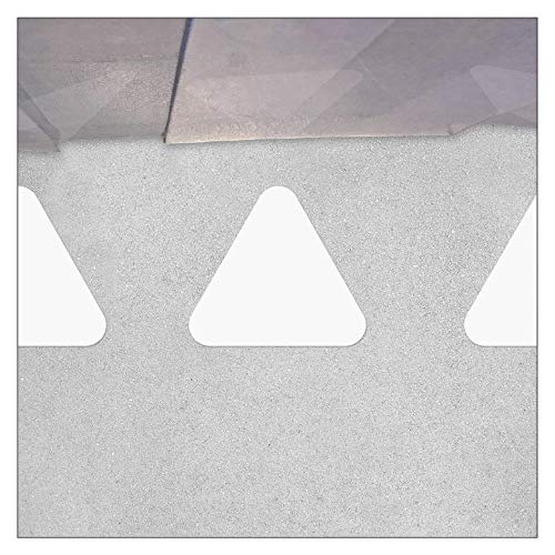 Selbstklebende Bodenmarkierung - Dreieck/Wartelinie - Formstücke für Arbeitsbereiche, Lagerflächen und Transportwege (130 x 116 mm / 10 Stück/Weiß) von ONK