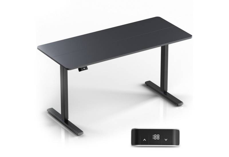 ONKRON Schreibtisch Höhenverstellbarer Schreibtisch mit Platte 140x60,60 kg WDT221E-B, höhenverstellbar, elektrisch, verstellbar von ONKRON