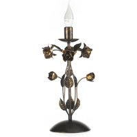 Onli Lighting - Onli carolina Carolina Large Candle Flower Design Tischlampe, Bronze von ONLI LIGHTING