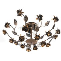 Onli carolina Flower Design Halbbündige Deckenleuchte mit mehreren Armen, Bronze von ONLI LIGHTING