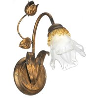Onli arianna Blumen-Wandlampe, Bronze von ONLI LIGHTING