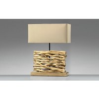 Onli marica Tischlampe mit Schirm, Holz, Stoffschirm von ONLI LIGHTING