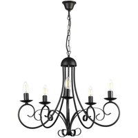 Onli Lighting - Onli pompei Mehrarm-Pendelleuchte, schwarz von ONLI LIGHTING