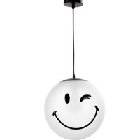 Onli Lighting - Onli smiley Childrens Wink Face Globe Pendelleuchte, weiß von ONLI LIGHTING