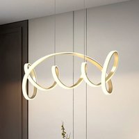 [NEUWERTIG] B-Ware Onli Led Hängeleuchte Kira, Goldfarben, Länge 102 Cm, 4000 K, Aus Aluminium von ONLI