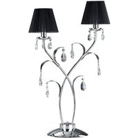 [NEUWERTIG] Onli Tischleuchte Lampe Jacqueline Tischlampe Zweiflammig Schwarz B-Ware von ONLI