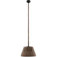 Neuwertig] Onli Hängeleuchte Leuchte Lampe Coen Rattan Hellbraun E27 22 w Dimmbar Wohnzimmer B-Ware von ONLI