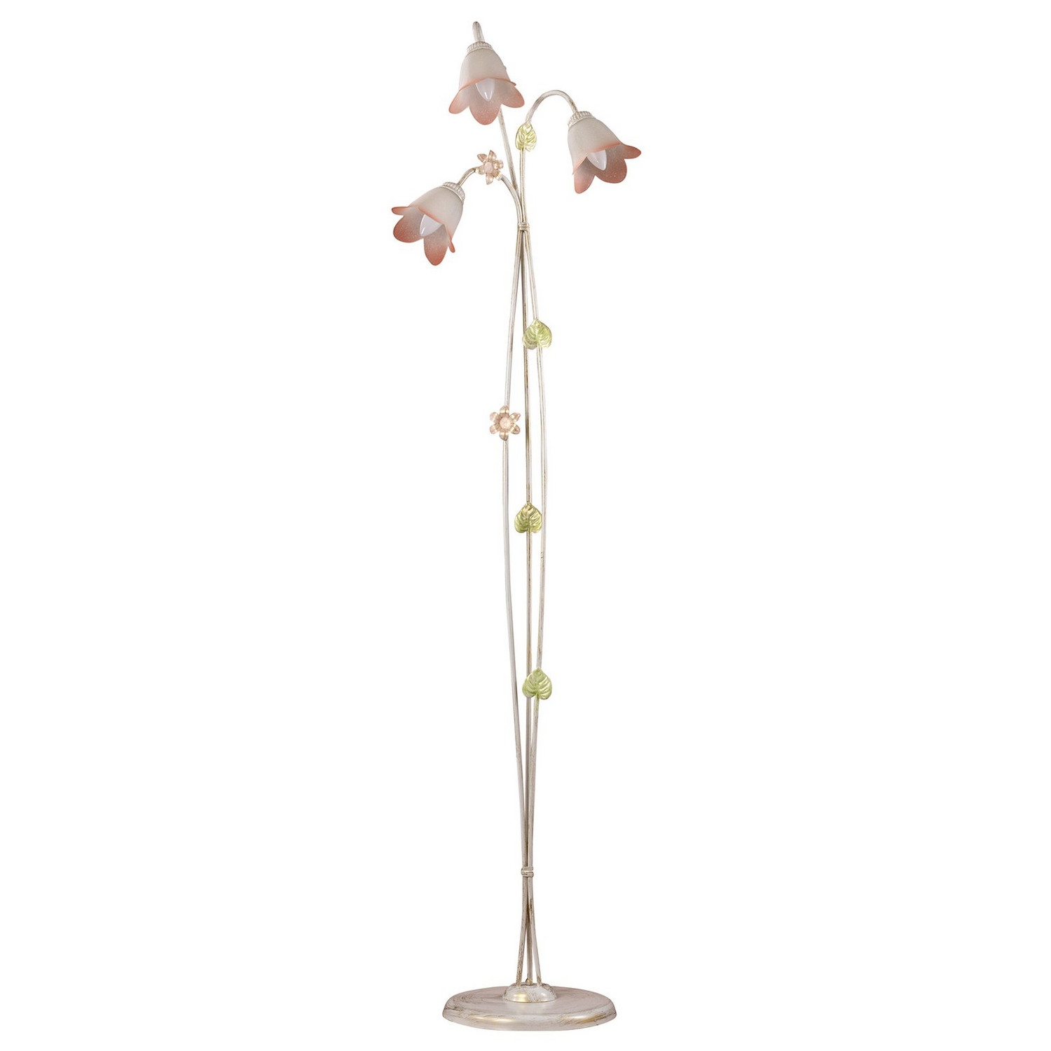 Onli Stehleuchte Lampe Licht Florentiner Stil Silber Pink 3 Flammig Glas Eisen B-Ware Onli Stehleuchte Lampe Licht Florentiner Stil Silber Pink 3 Flammig Glas Eisen B-Ware von ONLI