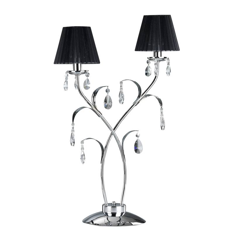 Onli Tischleuchte Lampe Jacqueline Tischlampe Zweiflammig Schwarz B-Ware von ONLI