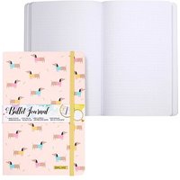 ONLINE® Notizbuch Bullet Journal Dackel DIN A5 punktraster, mehrfarbig Softcover 144 Seiten von ONLINE®