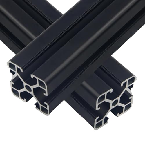 ONLISUM 2 Stück 1000 mm T-Schlitz 4040 Aluminium-Extrusionsprofil, extrudiertes Aluminium, europäischer Standard, eloxiert, Aluminium Profil Extrusions für 3D-Drucker und CNC-Heimwerker von ONLISUM