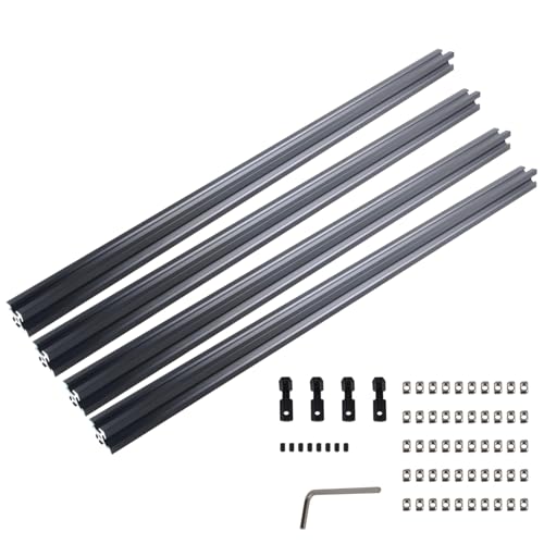 ONLISUM 4PCS 2020 V Typ Aluminium Profil 600mm Europäischen Standard Aluminium Extrusion Schwarz Extrusion Rahmen für DIY 3D Drucker und CNC Maschine von ONLISUM