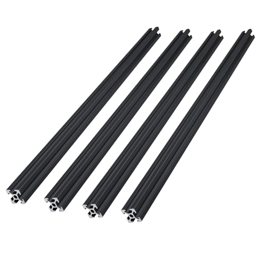 ONLISUM 4pcs 2020 V Type Aluminium Profile 300 mm European Standard Aluminium Extrusion Black Extrusion Frame for DIY 3D Printer and CNC Machine von ONLISUM