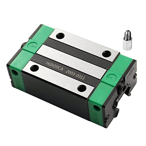 ONLISUM HGH20CA Lagerkissen Blöcke 1 Stück 20mm für HGR20 Linearschiene für DIY 3D Drucker und CNC-Maschine Fräsmaschinen von ONLISUM