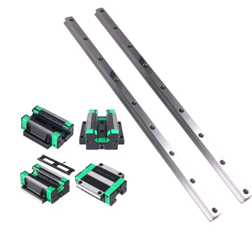 ONLISUM HGR20 300 mm 2Pcs Linear Rail with 4Pcs HGW20CC Bearing Blocks 20 mm for DIY 3D Printer and CNC Machine Milling Machines von ONLISUM