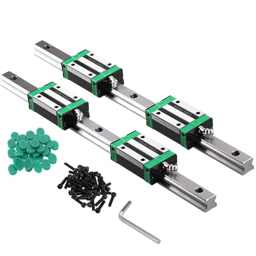 ONLISUM HGR25 800mm 2 Stück Linearschiene mit 4 Stück HGH25CA Lagerkissen Blöcke 25mm für DIY 3D Drucker und CNC-Maschine Fräsmaschinen von ONLISUM