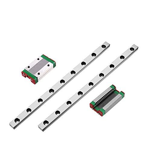 ONLISUM MGN12H 400mm 2 Stücke Mini Linearführung mit 2 Stück MGN12H Lagerkissen Blöcke für DIY 3D Drucker und CNC-Maschine Fräsmaschinen von ONLISUM