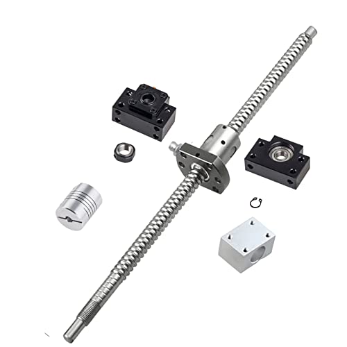 ONLISUM SFU1204 Kugelumlaufspindel 450mm Gewindespindel Edelstahl Kugelumlaufspindel mit BK10/BF10 Unterstützung, Muttergehäuse und Kupplung für Automatisierte ONLISUM SFU1204 Kugelumlaufspindel 450mm Gewindespindel Edelstahl Kugelumlaufspindel mit BK10/BF10 Unterstützung, Muttergehäuse und Kupplung für Automatisierte von ONLISUM