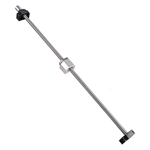 ONLISUM SFU1605 Kugelumlaufspindel 800mm Gewindespindel Edelstahl Kugelumlaufspindel mit BK12/BF12 Unterstützung, Muttergehäuse und Kupplung für Automatisierte von ONLISUM