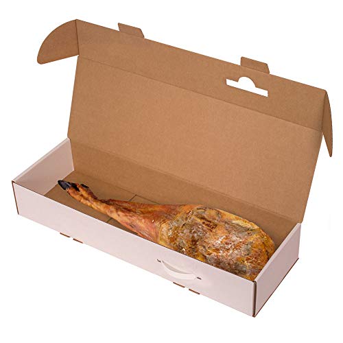 ONLY BOXES, Schinkenbox aus Karton für Schinken, Weiß, 80 x 25,5 x 13 cm, 2 Stück ONLY BOXES, Schinkenbox aus Karton für Schinken, Weiß, 80 x 25,5 x 13 cm, 2 Stück von ONLY BOXES