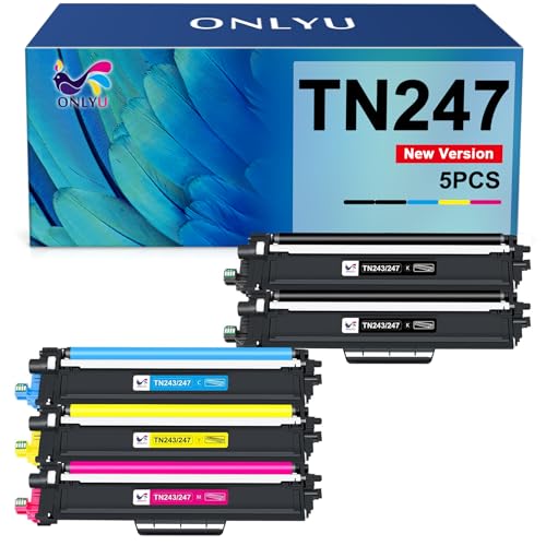 TN247 Kompatibel für Toner Brother MFC L3750CDW Brother TN-243CMYK TN243 Brother MFC-L3750CDW Brother DCP-l3550CDW Toner Brother MFC-L3770CDW HL-L3230CDW HL-L3210CW MFC-L3730CDN MFC-L3710CW(5er-Pack) TN247 Kompatibel für Toner Brother MFC L3750CDW Brother TN-243CMYK TN243 Brother MFC-L3750CDW Brother DCP-l3550CDW Toner Brother MFC-L3770CDW HL-L3230CDW HL-L3210CW MFC-L3730CDN MFC-L3710CW(5er-Pack) von ONLYU