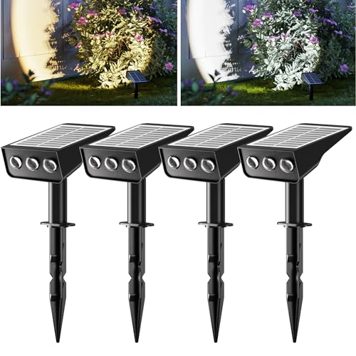 ONLYWIN Solarstrahler für Außen Garten, 1500 mAh 4 Modi Solar Strahler Außen mit Dämmerungssensor, (Warm&Kaltweiß) Garten Solarleuchten für Außen für Garten, Bäume, 360° Verstellbarer Kopf, 4 Pack ONLYWIN Solarstrahler für Außen Garten, 1500 mAh 4 Modi Solar Strahler Außen mit Dämmerungssensor, (Warm&Kaltweiß) Garten Solarleuchten für Außen für Garten, Bäume, 360° Verstellbarer Kopf, 4 Pack von ONLYWIN