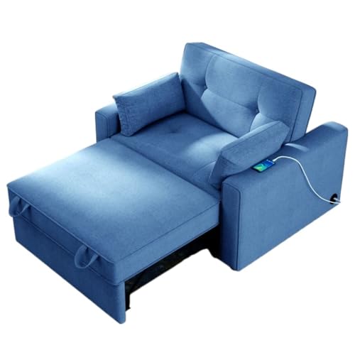 ONMYJFD 121,9 cm umwandelbares Schlafsofa, multifunktional, verstellbar, Einzelbett-Stuhl mit Anschluss für kleinen Raum (D) von ONMYJFD
