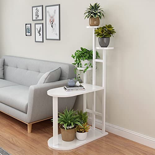 ONMYJFD Beistelltisch Blumenregal Wohnzimmer Sofa Couchtisch Eisen Mehrschichtiger Boden Teeregal Mehrschichtiges Hängeregal (E) von ONMYJFD