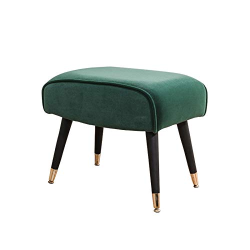 ONMYJFD Dunkelgrüner Sofa-Hocker, nordischer Retro-Fußhocker, Wohnzimmer, kleiner Couchtisch, Sofa-Hocker von ONMYJFD